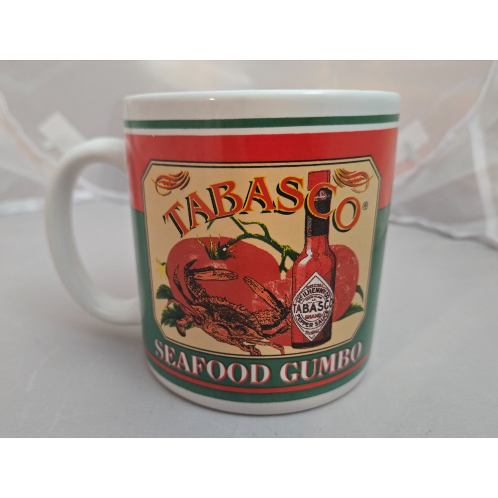 Collectible 12 oz. Seafood Gumbo Mug TABASCO Hot Sauce McIlhenny Co.